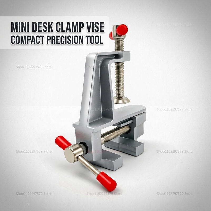Diy Electronics Bench - Aluminium Mini-Tischschraubstock für DIY-Bastelarbeiten, Schmuckreparatur, Formenbau,