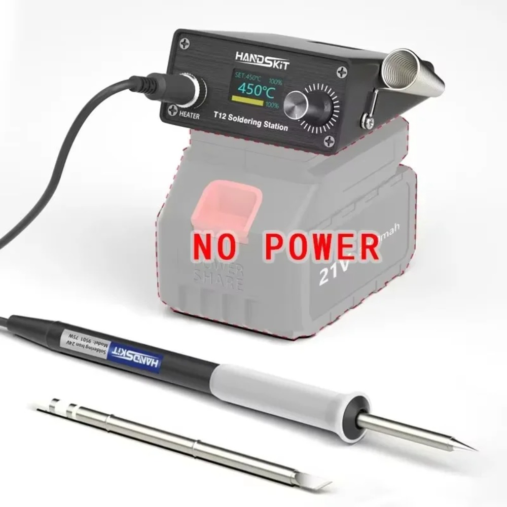 Diy Soldering Station No Electronics - T12 Kabellose Tragbare Lötstation – Digital