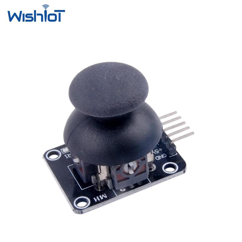 Diy Electronics Raspberry Pi - Dual-Achsen-XY-Joystick-Modul mit Tasten – 5-poliger PS2-Spielcontroller-Sensor