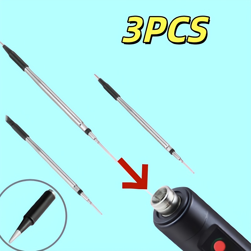 Diy Electronics Bench - 3 Stück austauschbare Lötspitzen, USB-C-Lötkopf für
