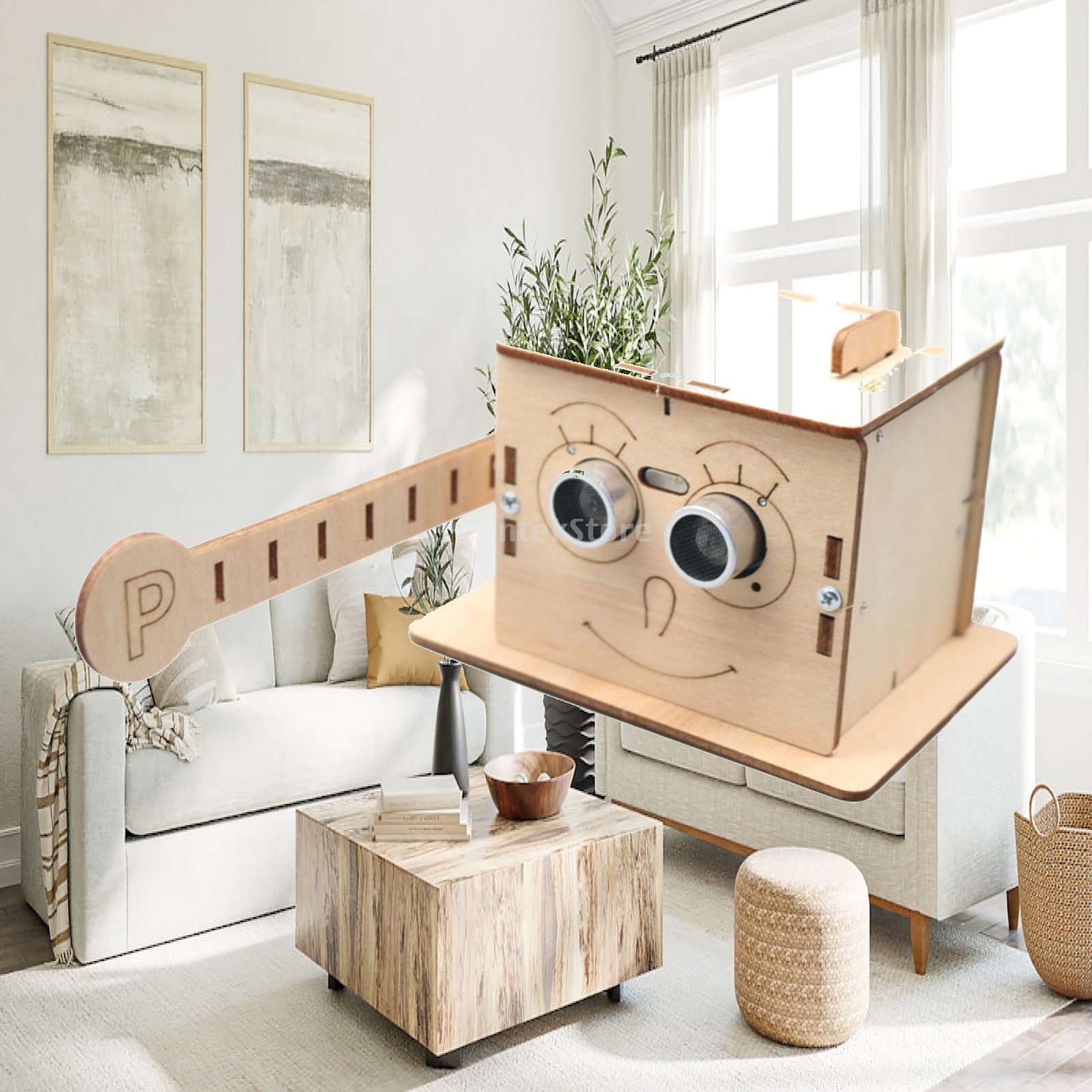 Diy Electronics Kids - Holzspielzeug-Set: Smartes Schrankenbau-Kit – Elektronik-Lernhilfe für