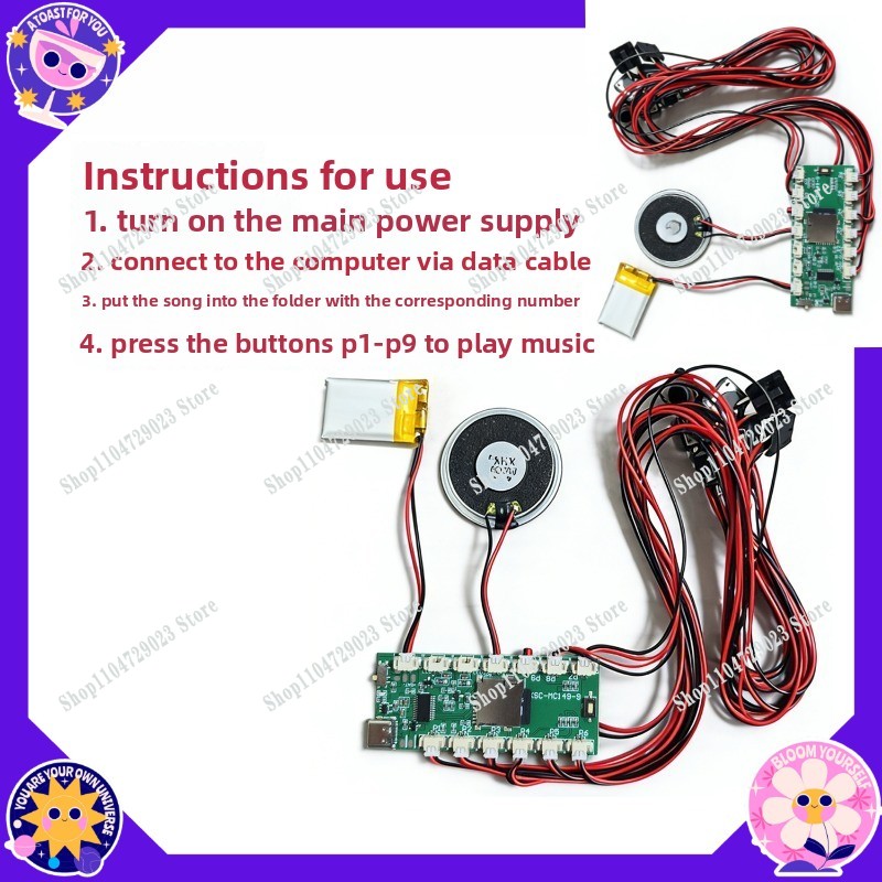 Diy Electronics To Sell - Herstellerbestseller Musikwand-Modulgruppe DIY-Kit Elektronische Leiterplatte Musikplayer-Zubehör