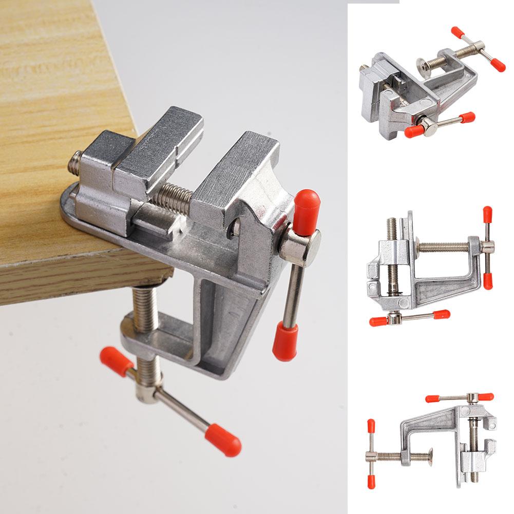 Diy Electronics Bench - Robuster Mini-Schraubstock aus Aluminium: Verstellbare Tischklemme