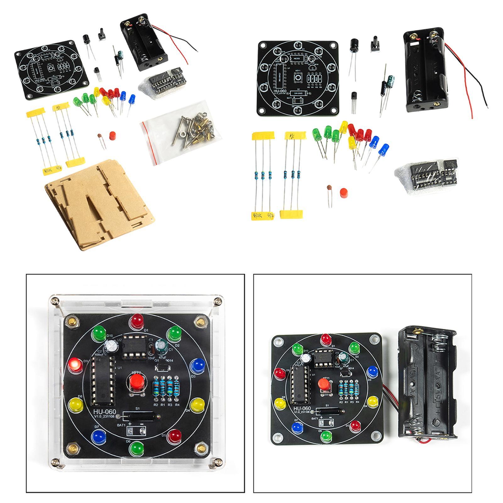 Diy Electronics Projects For Adults - Elektronisches Glücks-Drehscheiben-DIY-Kit Interessantes Lernprojekt Kreatives Praktisches