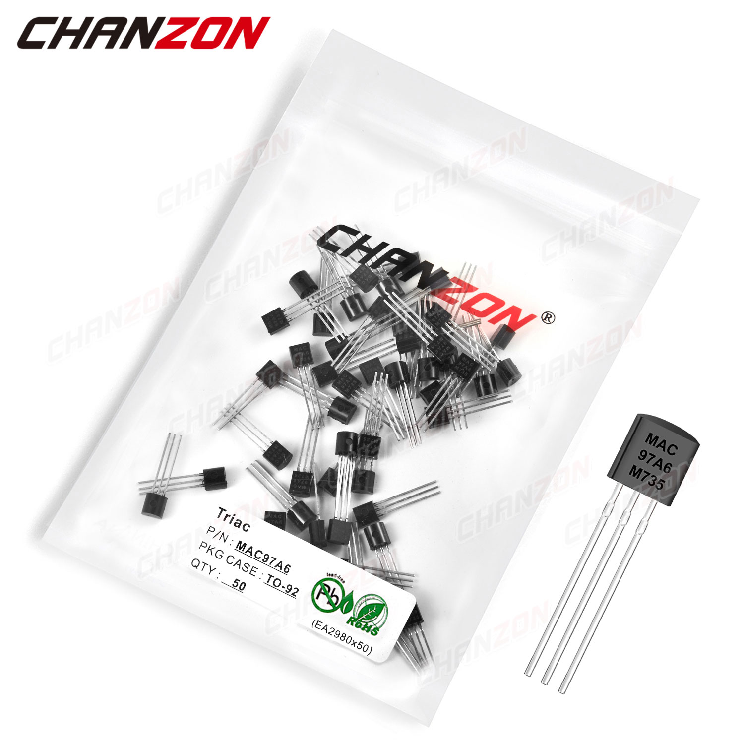 Diy Electronics For Sale - 50Pcs MAC97A6 ZU-92 Triac SCR Transistor
