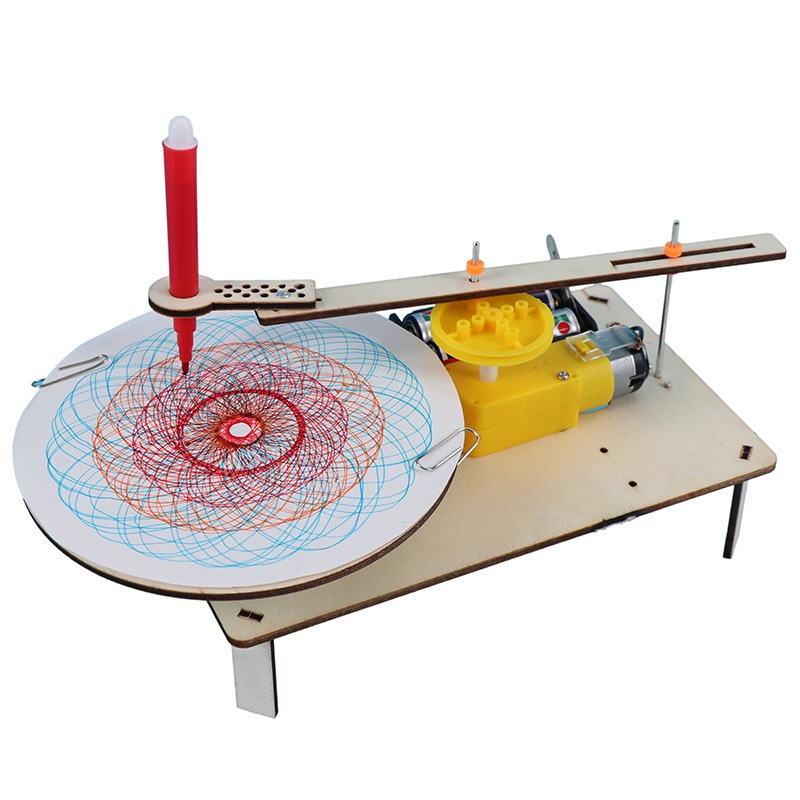 Diy Electronics Kids - 1-3 Stück DIY Holz-Elektro-Plotter Zeichenroboter Spielzeug
