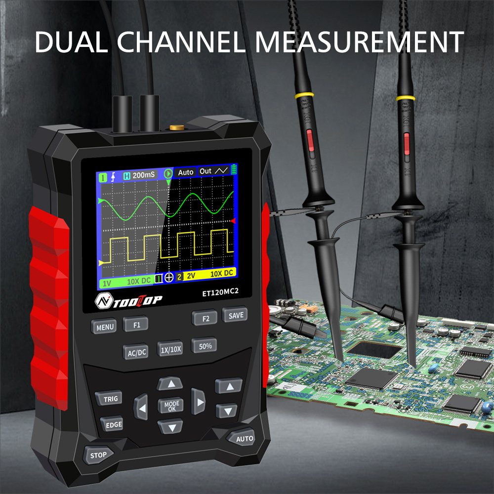 2024 neueste TOOLTOP ET120MC2  – Oscilloscope Dso Mini Bewertung und Preis