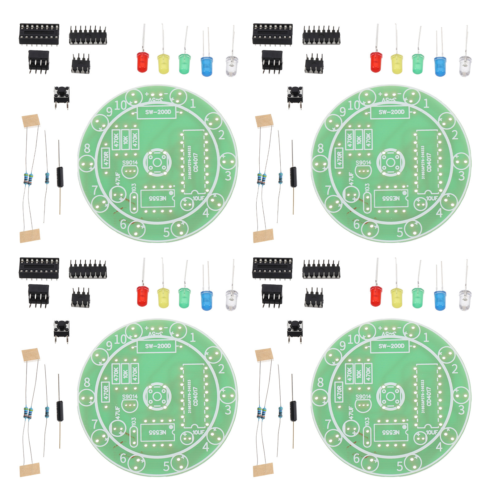 Elektronik-Lötpraxis-Set 4 Set – Diy Electronics Kits For Beginners Bewertung und Preis