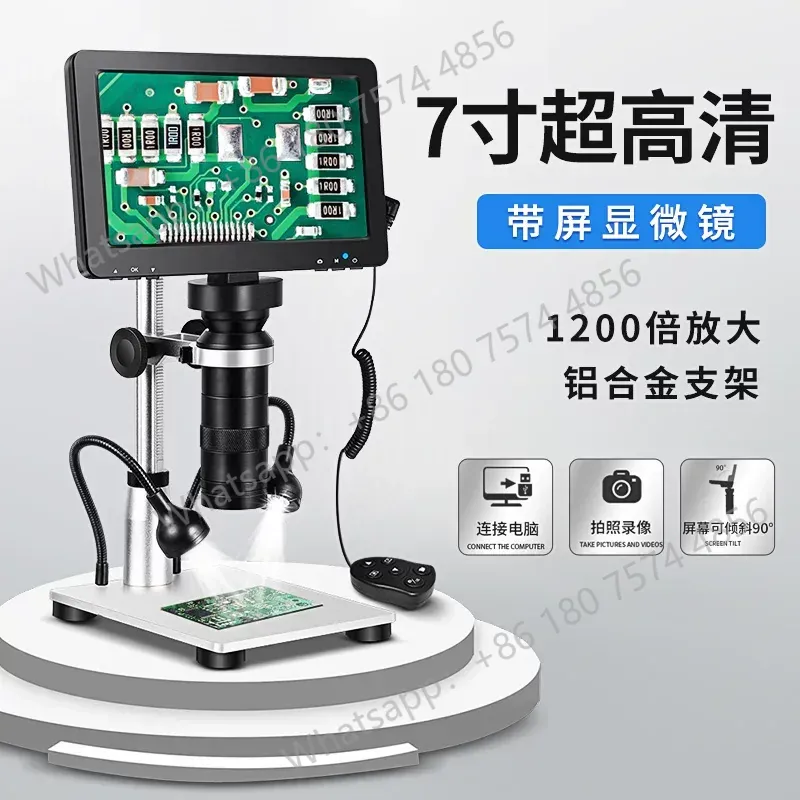 Neues DM9 7-Zoll-Großbild-Digi – Diy Microscope For Electronics Repair Bewertung und Preis