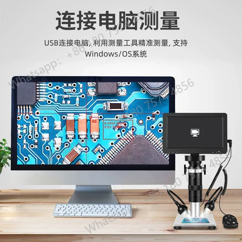 Neues DM9 7-Zoll-Großbild-Digi – Diy Microscope For Electronics Repair Bewertung und Preis